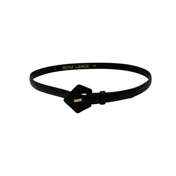 Rena Lange vintage brown leather belt size 40 - S - Picture 1 of 12